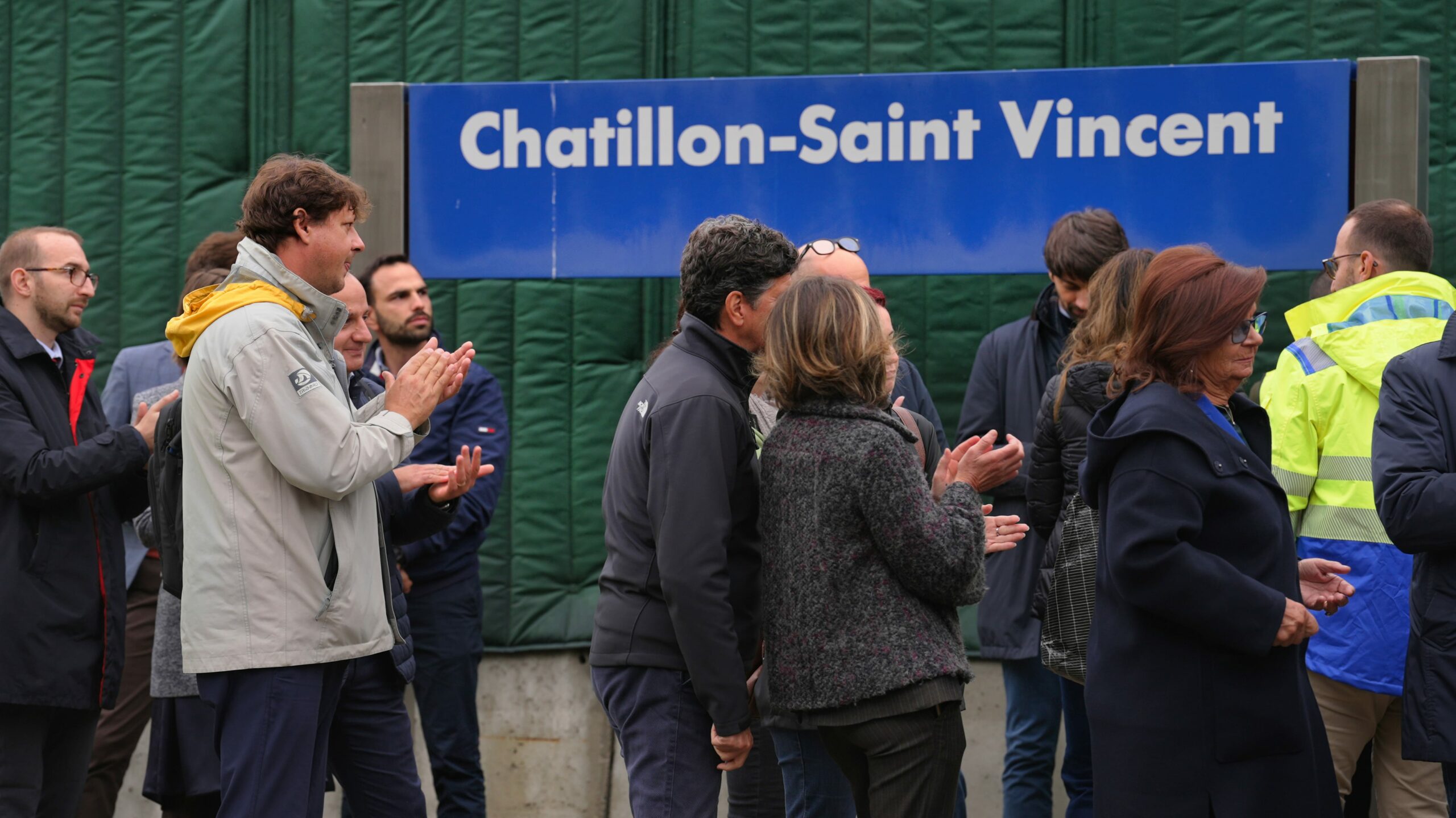 Stazione Chatillon-Saint Vincent Visita ai cantieri dei lavori di elettrificazione della tratta Ivrea‐Aosta SIFEL6