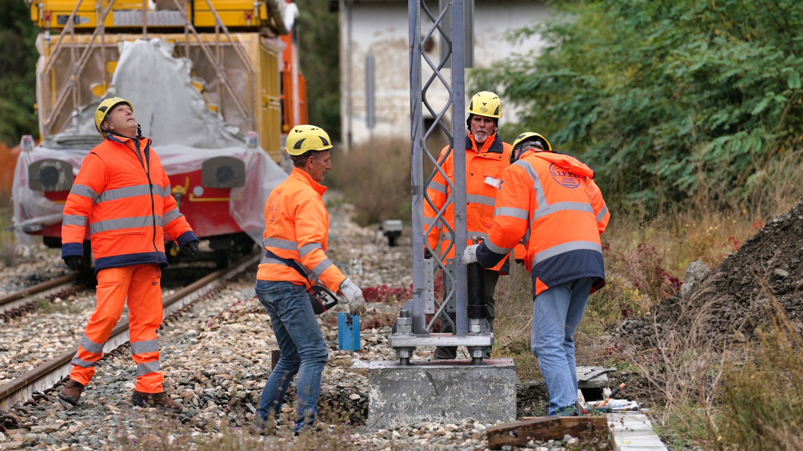 Visita ai cantieri dei lavori di elettrificazione della tratta Ivrea‐Aosta SIFEL5